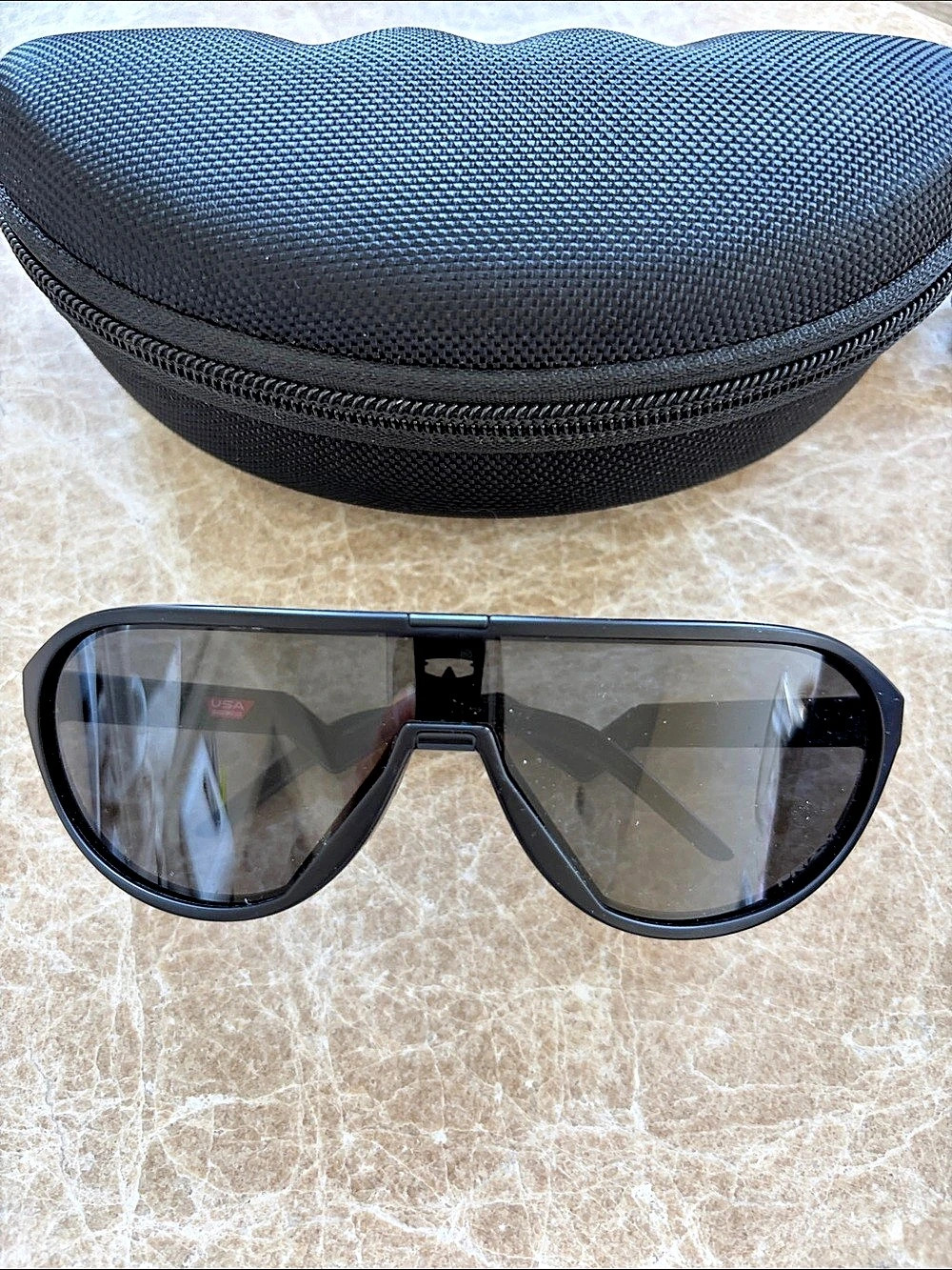 Oakley Over The Top Black Shield Sunglasses